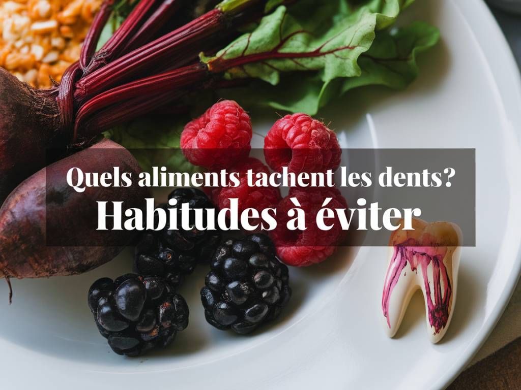 quels aliments tachent les dents ? les habitudes à éviter